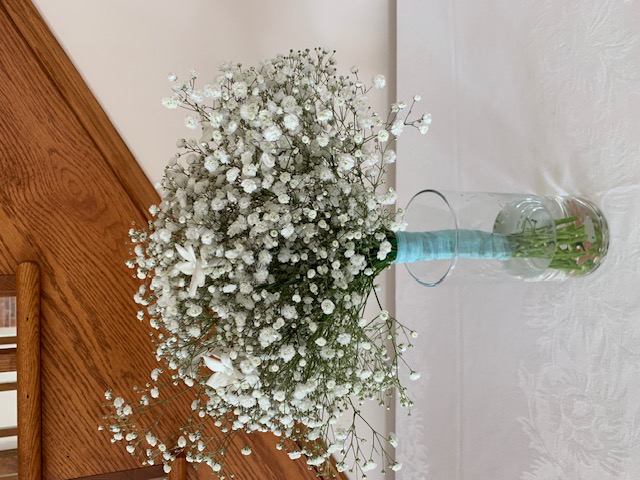 All baby's breath bridal bouquet