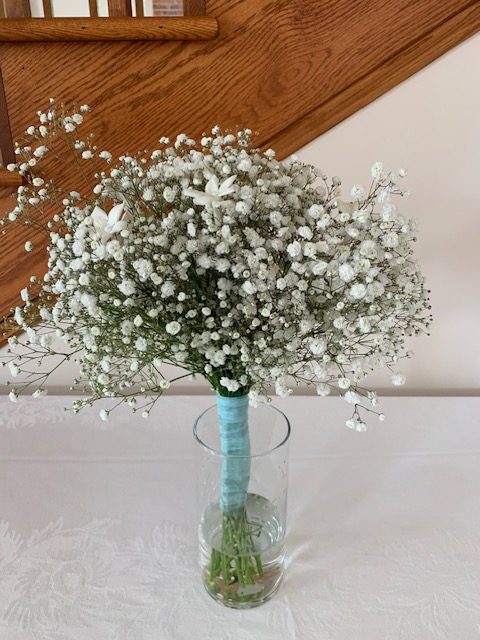 All baby's breath bridal bouquet
