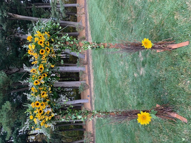 Sunflower ceremony swag